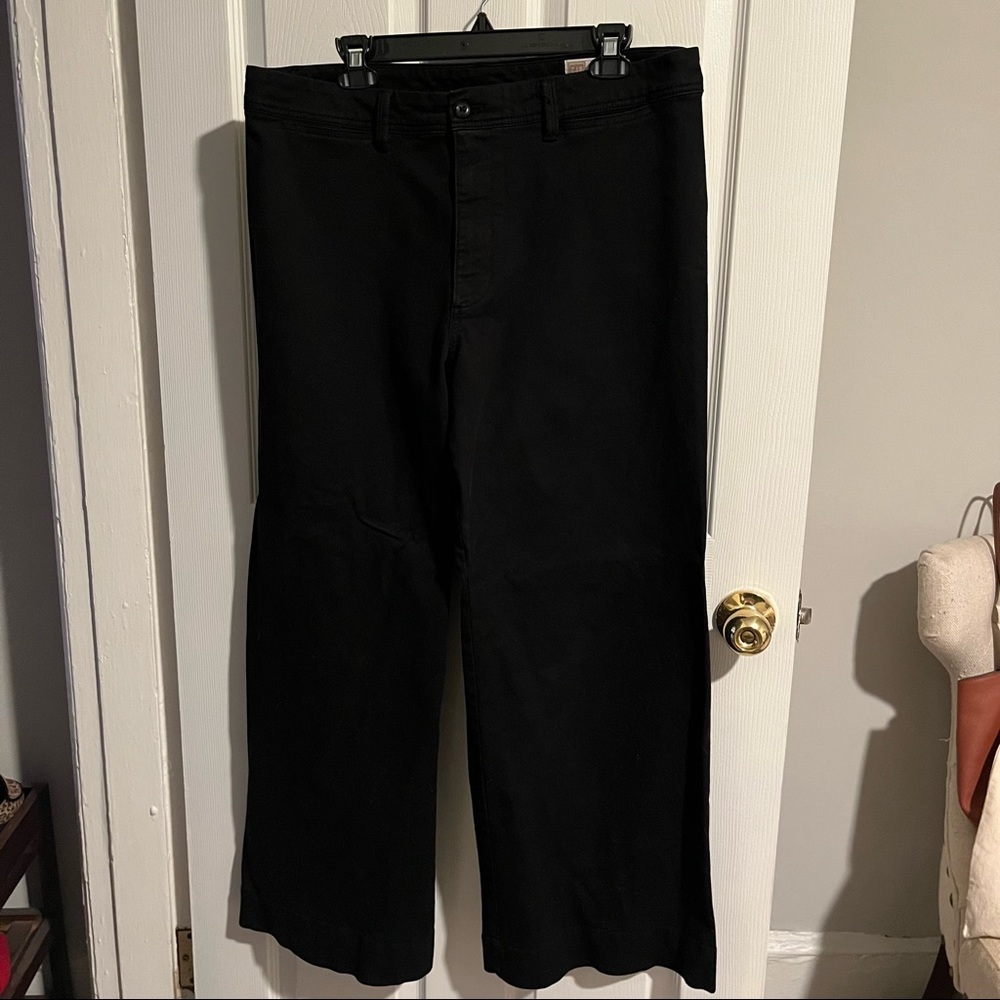 GAP Wide Leg High Rise Black Pants EUC 🖤